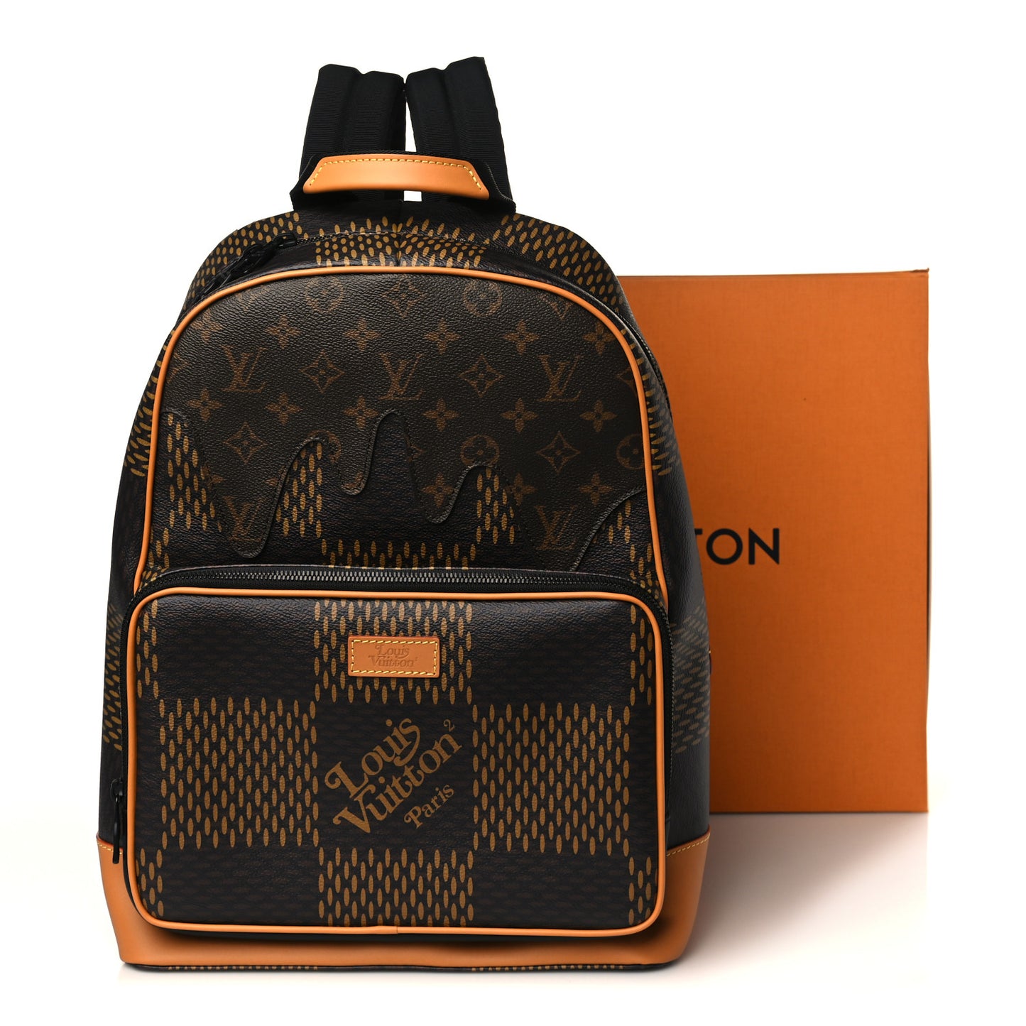 X NIGO Giant Damier Ebene Monogram Campus Backpack