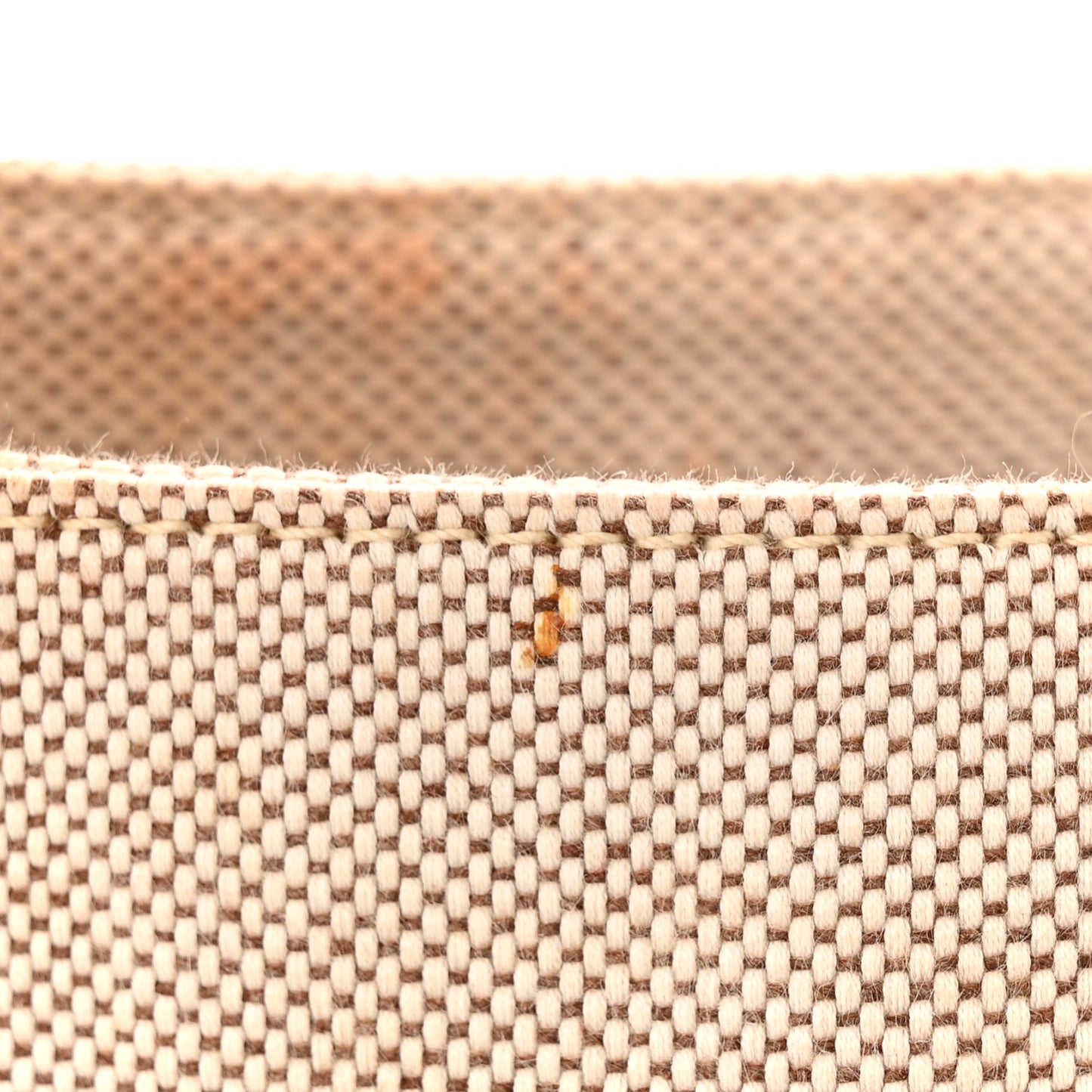 Cotton Calfskin Medium Woody Ribbon Tote White Brown
