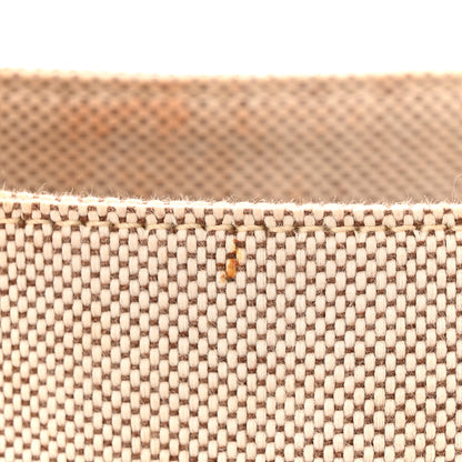 Chloe Cotton Calfskin Medium Woody Ribbon Tote White Brown 12 of 17