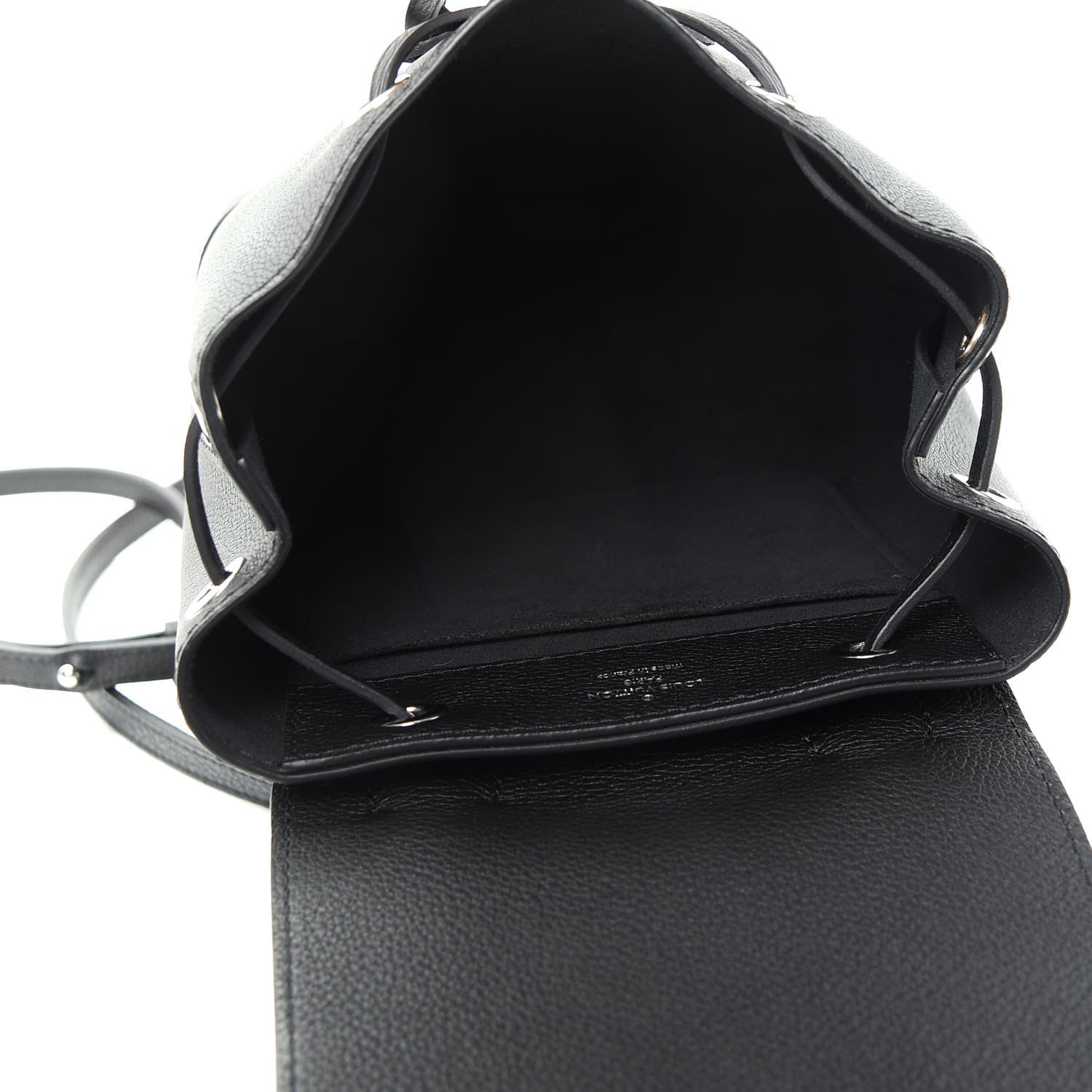 Louis Vuitton Calfskin Lockme Mini Backpack Black 4 of 9