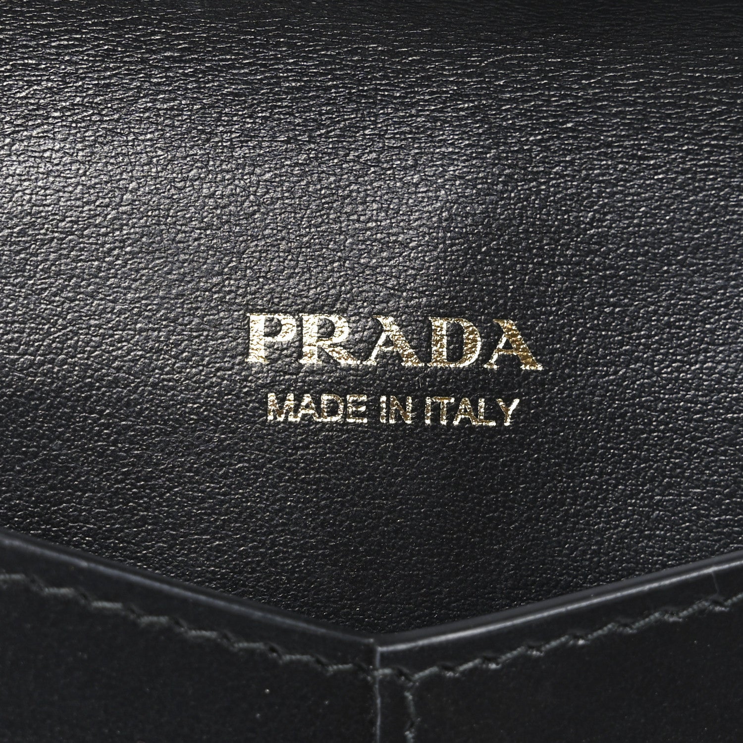 Prada Saffiano City Calfskin Envelope Wallet Black 6 of 7