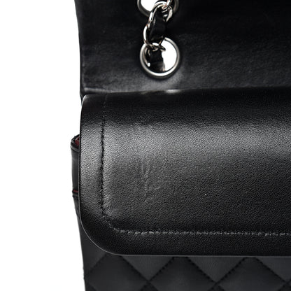 Chanel Lambskin Quilted Medium Double Flap Black 11 of 13