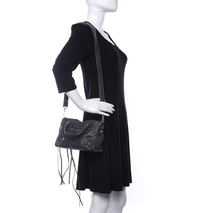 Balenciaga Agneau Classic Silver Hardware Mini City Gris Fossile 2 of 9