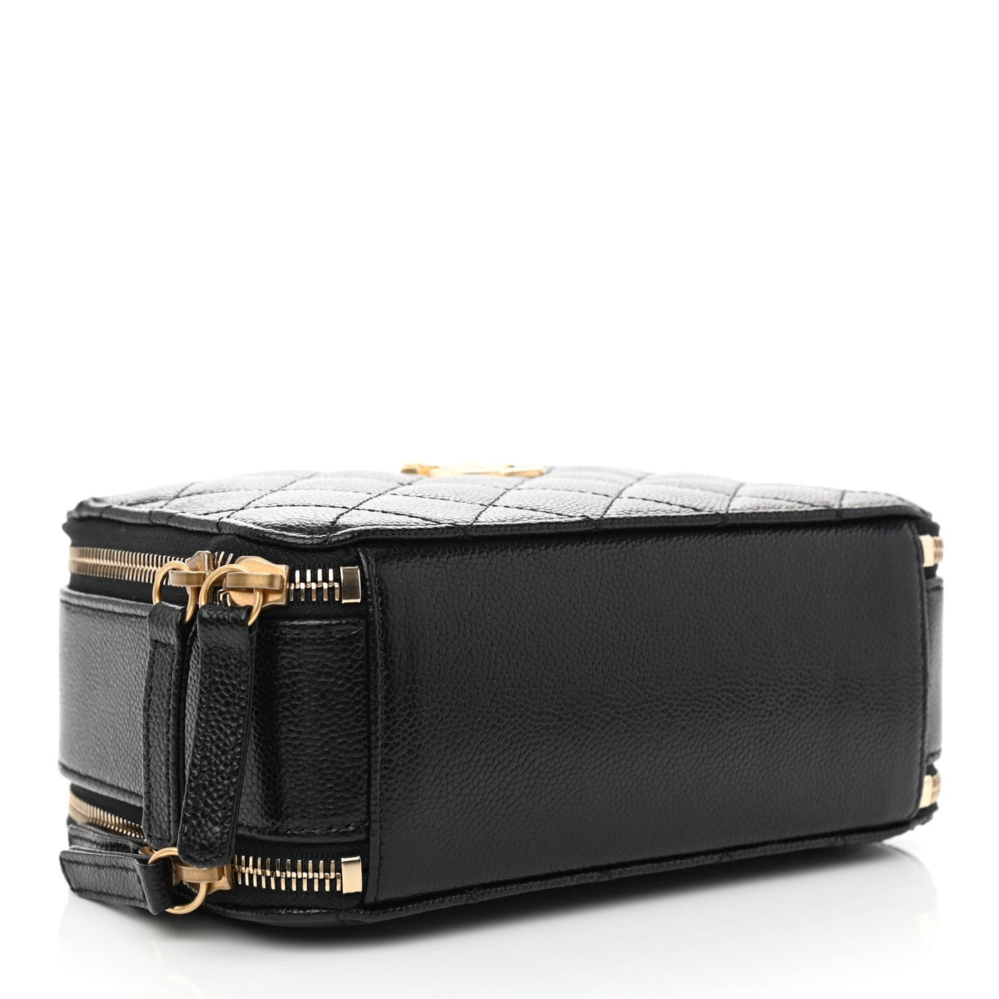 Caviar Quilted Small Pick Me Up Vanity Case Black