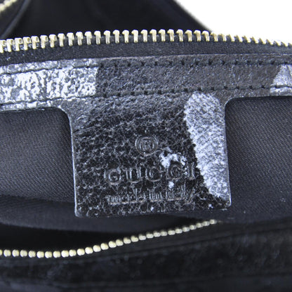 Gucci Monogram Web Bamboo Ring Hobo Black 10 of 11