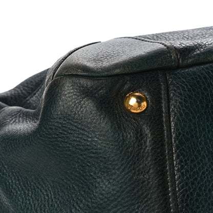 Prada Vitello Daino Shopping Tote Blue 10 of 19