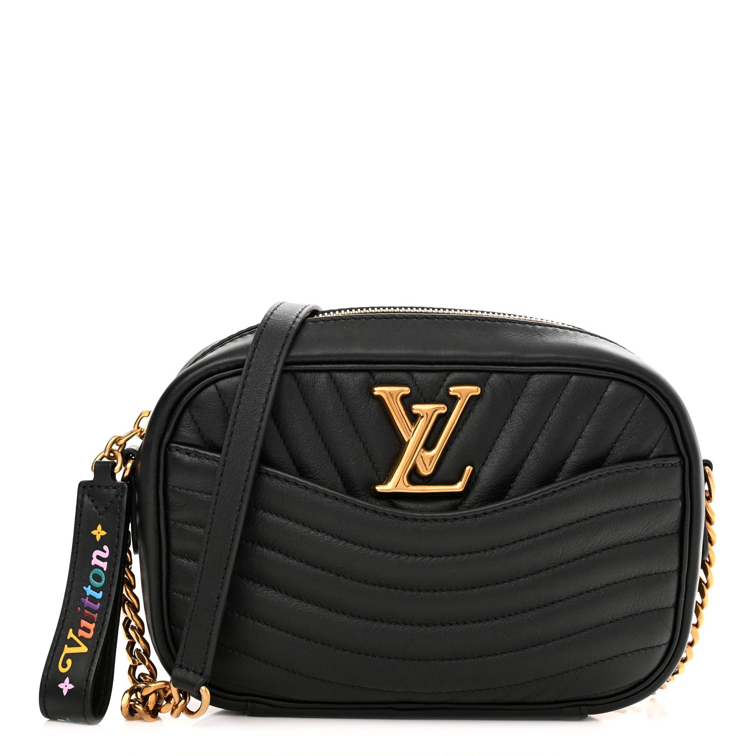 Louis Vuitton Calfskin New Wave Camera Bag Black 1 of 10
