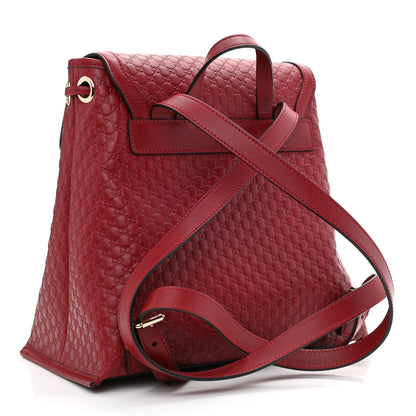 Gucci Microguccissima Drawstring Backpack Red 3 of 10