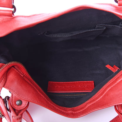 Balenciaga Agneau Classic Hardware Town Rouge Coquelicot 4 of 9