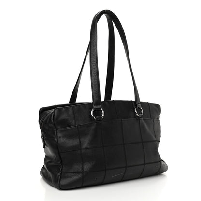 Chanel Caviar Square Stitched Large Tote Black 2 of 15