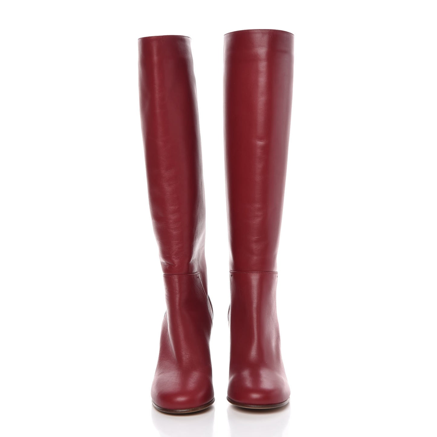 Vitello Lovestud Knee High 85mm Boots 36.5 Rosso Valentino