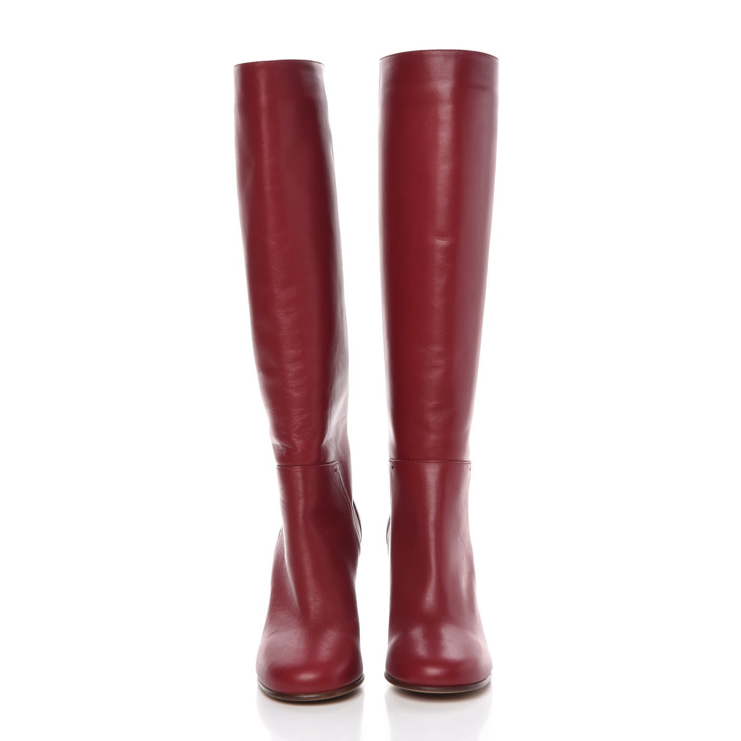Valentino Garavani Vitello Lovestud Knee High 85mm Boots 36.5 Rosso Valentino 2 of 12