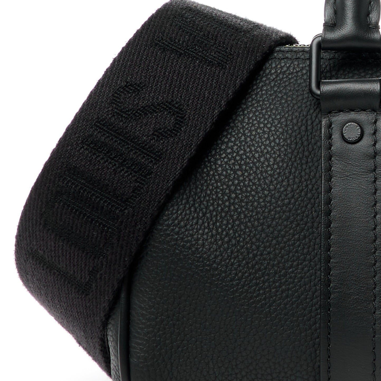 Grained Calfskin Aerogram Keepall XS Black
