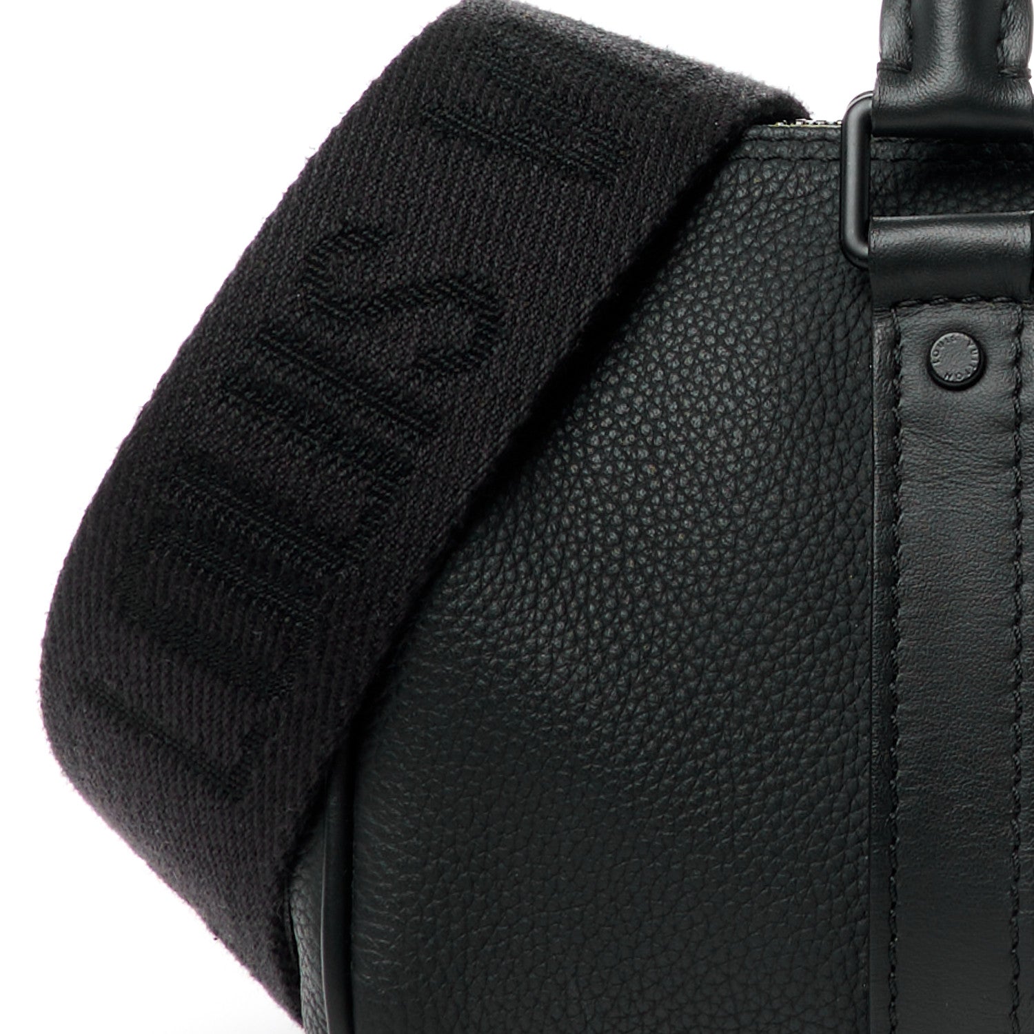 Louis Vuitton Grained Calfskin Aerogram Keepall XS Black 8 of 11