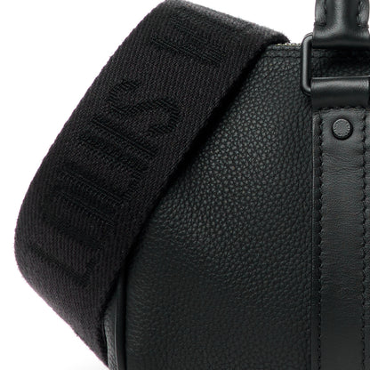 Louis Vuitton Grained Calfskin Aerogram Keepall XS Black 8 of 11