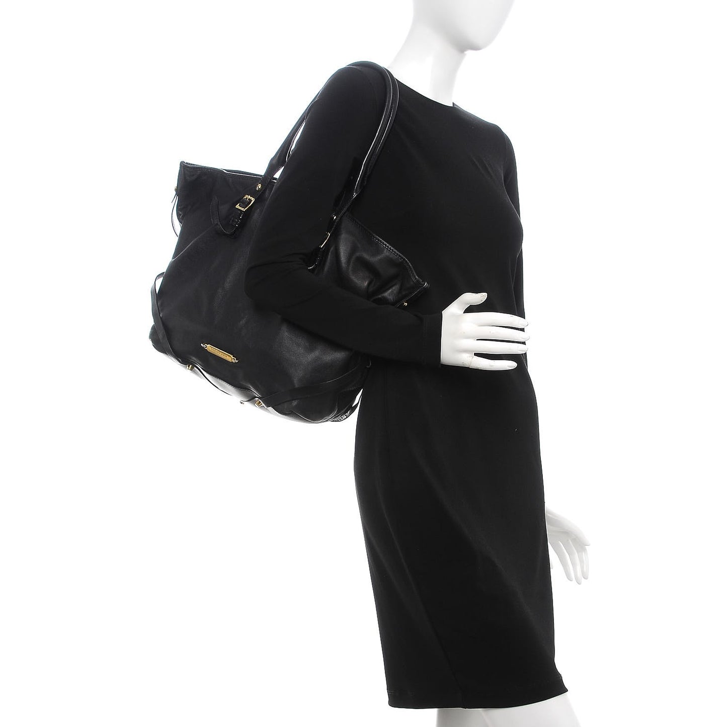 Lambskin Medium East West Tote Black