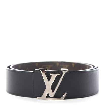 Louis Vuitton Monogram Calfskin 40mm LV Initiales Reversible Belt 100 40 Black 1 of 5