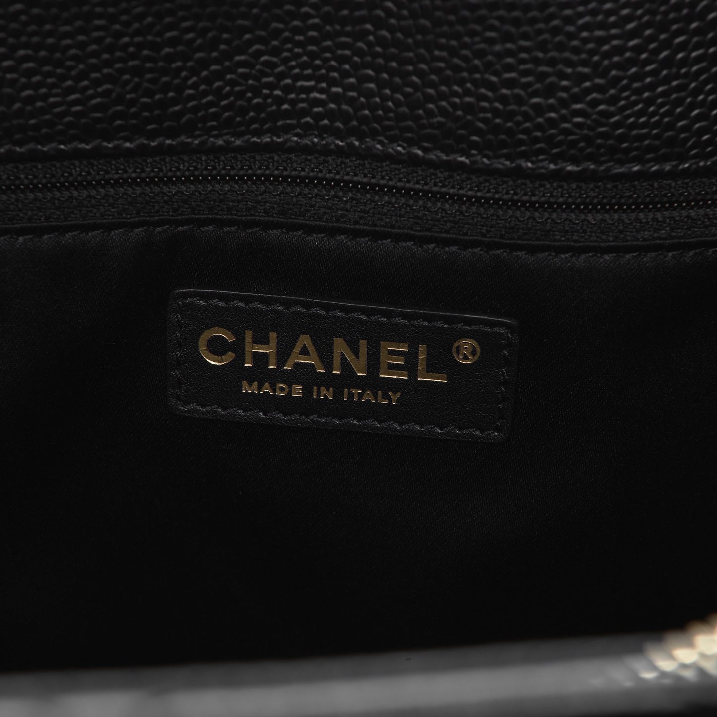 Caviar Quilted Grand Shopping Tote GST Black
