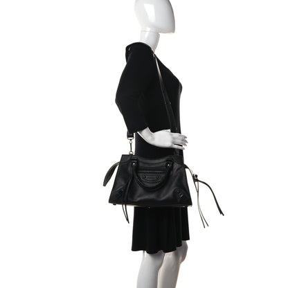 Balenciaga Grained Calfskin Neo Classic Black Hardware S City Black 2 of 13