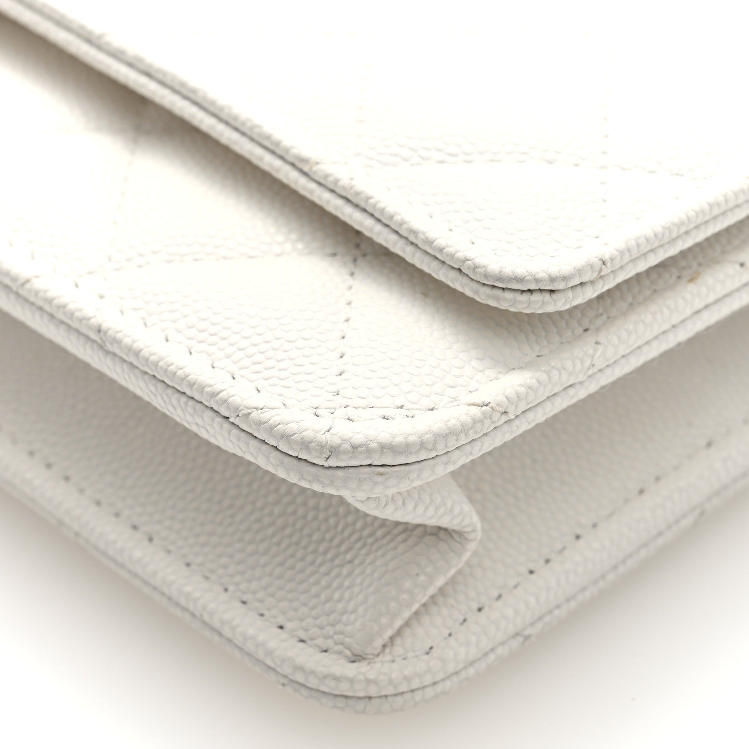 Chanel Caviar Quilted Chanel 19 Wallet on Chain WOC White Pink 9 of 10