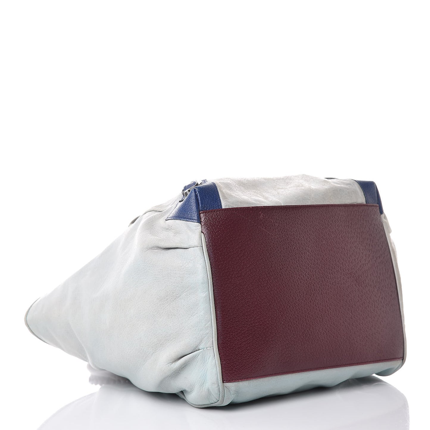 Agneau Classic Hardware Tri-Color S Sunday Tote Ciel