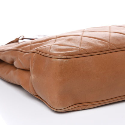 Chanel Calfskin Quilted Tortoise Handle Tote Brown 8 of 16