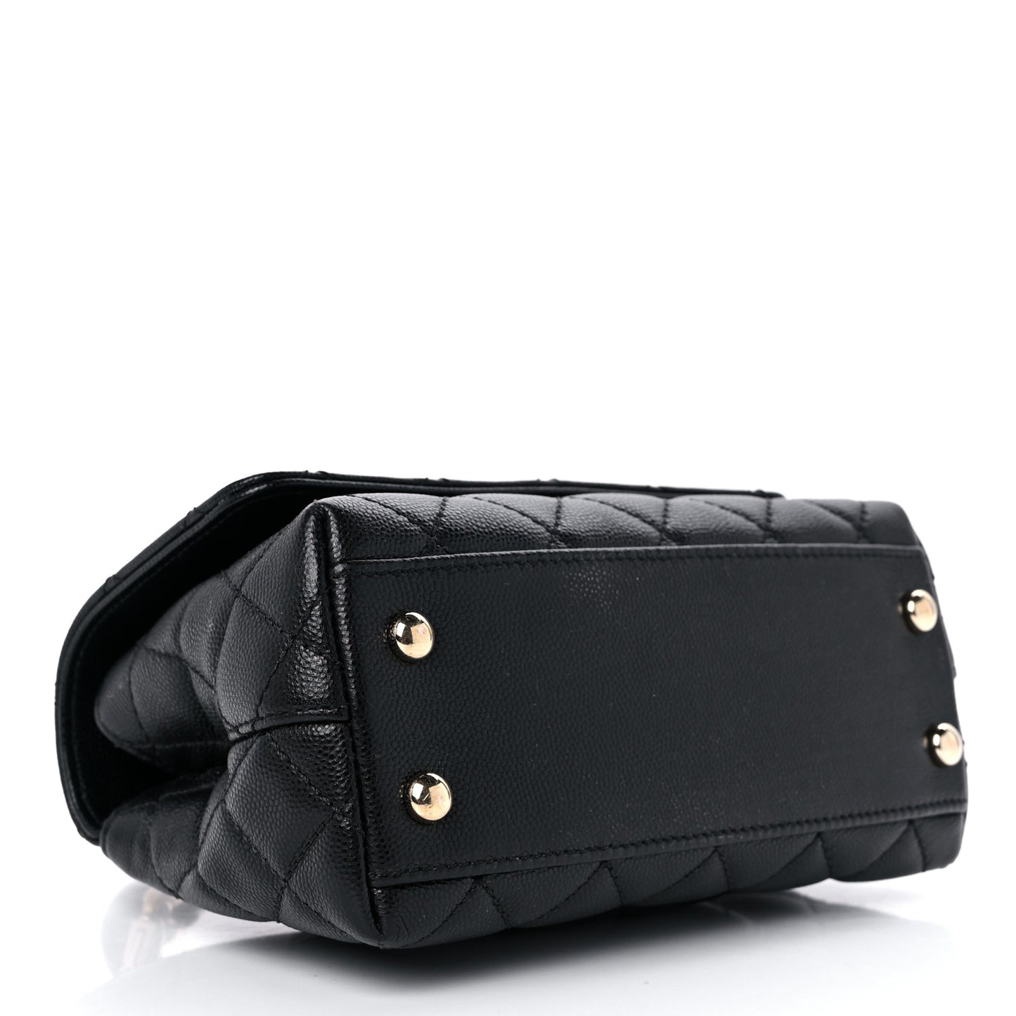 Caviar Quilted Extra Mini Coco Handle Flap Black