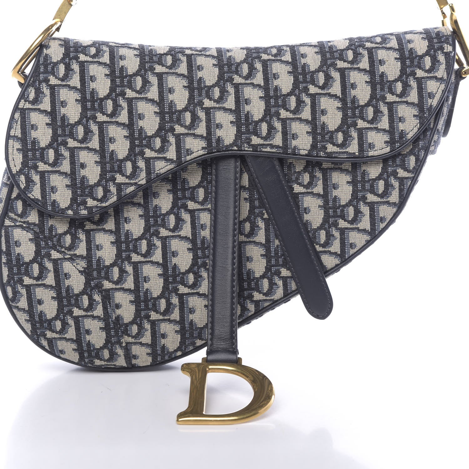 Christian Dior Oblique Saddle Bag Blue 11 of 11