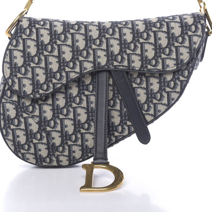 Christian Dior Oblique Saddle Bag Blue 11 of 11
