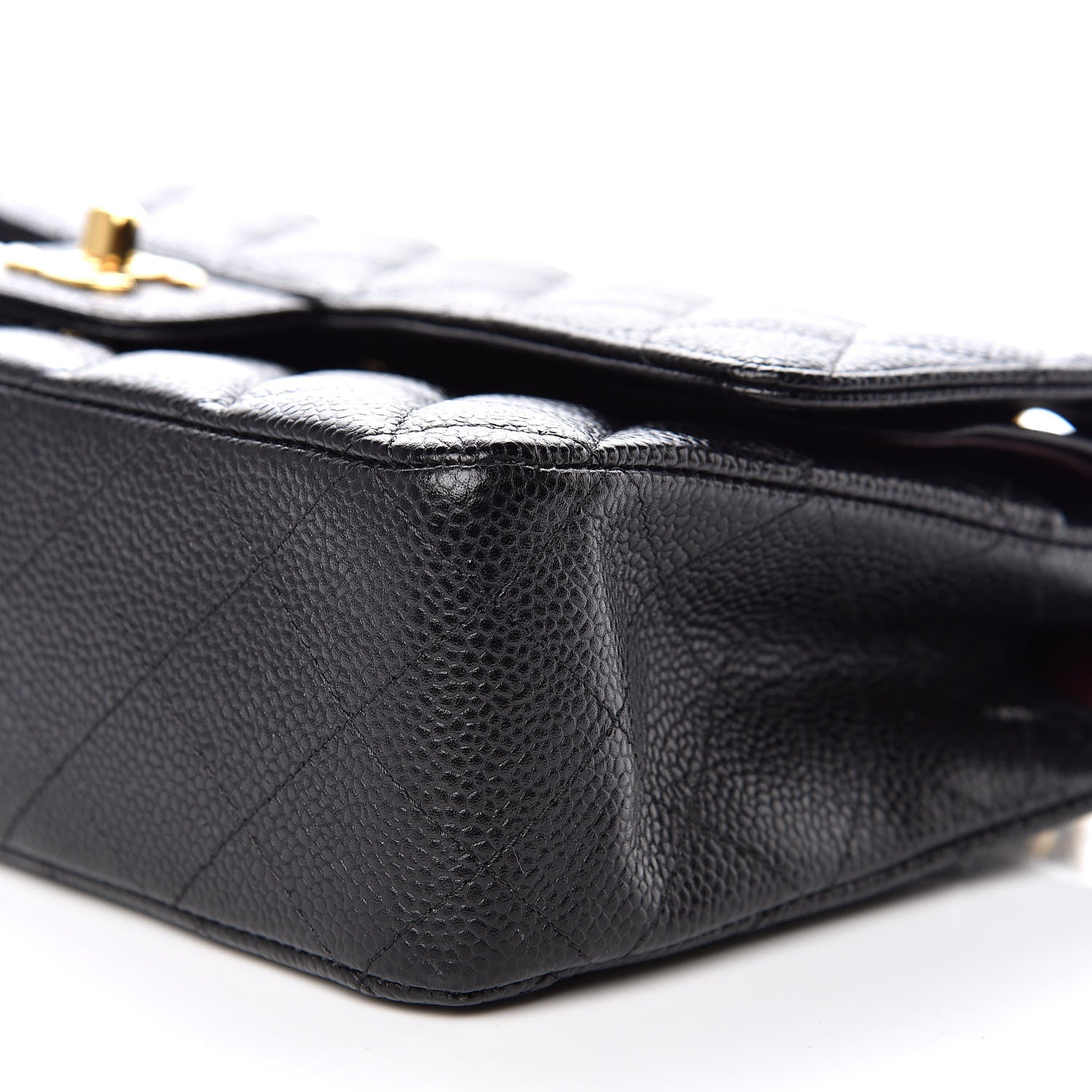 Chanel Caviar Quilted Medium Double Flap Black 7 of 12