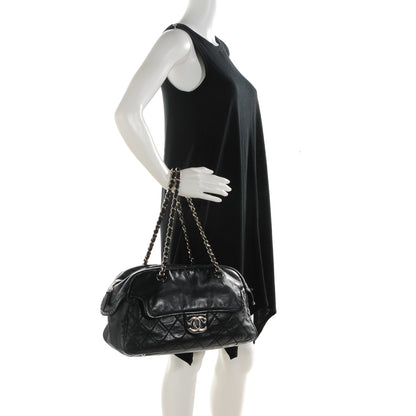 Chanel Calfskin Quilted Bowling Bag Black 2 of 7