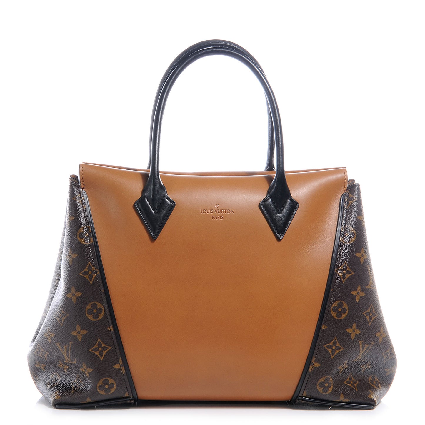 Monogram Cuir Orfevre Tote W PM Noisette