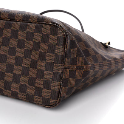Louis Vuitton Damier Ebene Neo Neverfull MM Rose Ballerine 9 of 10
