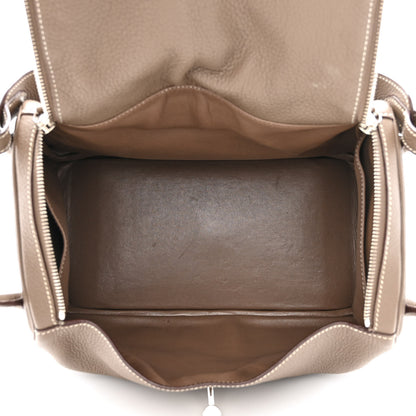 Hermes Taurillon Clemence Lindy 30 Etoupe 5 of 10