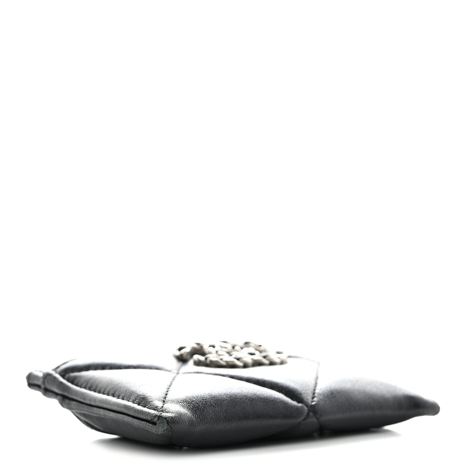 Chanel Lambskin Quilted Chanel 19 Card Holder Black 4 of 13