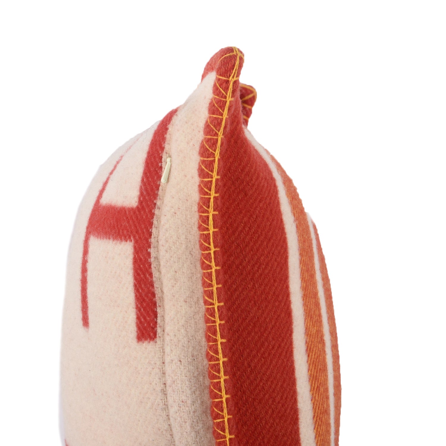 Hermes Wool Cashmere Avalon Vibration Pillow PM Terre Cuite 3 of 6