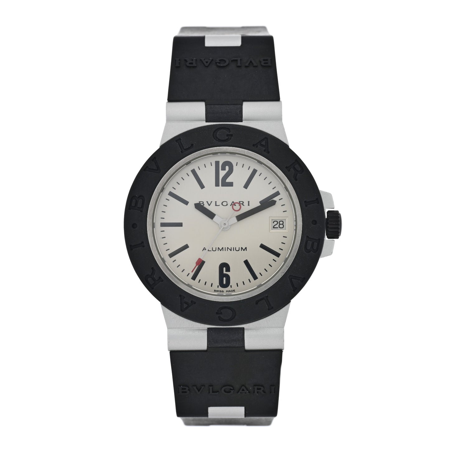 Aluminum Rubber 38mm Diagono Quartz Watch