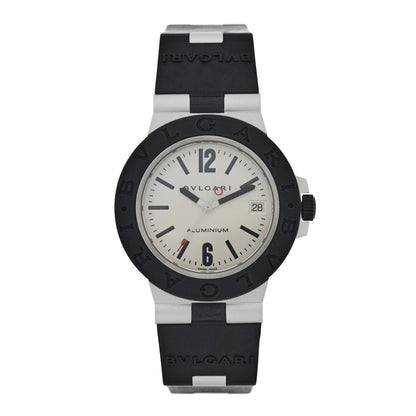 Bulgari Aluminum Rubber 38mm Diagono Quartz Watch 1 of 4