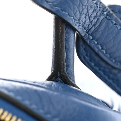 Hermes Taurillon Clemence Mini Lindy 20 Deep Bleu 12 of 13