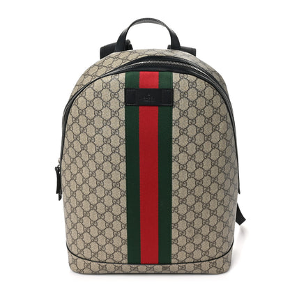 Gucci GG Supreme Monogram Web Dome Backpack Black 1 of 10