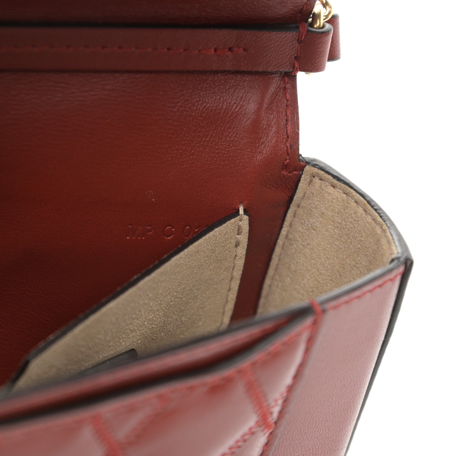 Givenchy Goatskin Quilted GV3 Mini Pocket Convertible Bag Terracotta 7 of 11