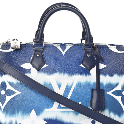 Louis Vuitton Monogram Escale Speedy Bandouliere 30 Blue 6 of 10