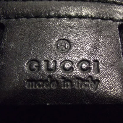 Gucci Canvas Monogram Woven Handle Tote Black 8 of 11