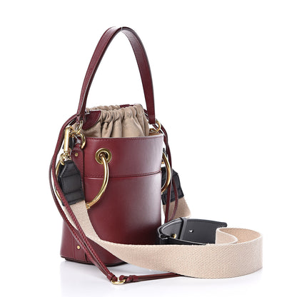 Chloe Smooth Calfskin Mini Roy Bucket Bag Plum Purple 3 of 12