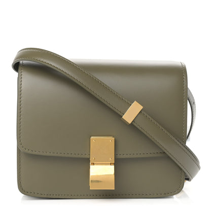 Celine Box Calfskin Small Classic Box Flap Bag Army Green 1 of 9