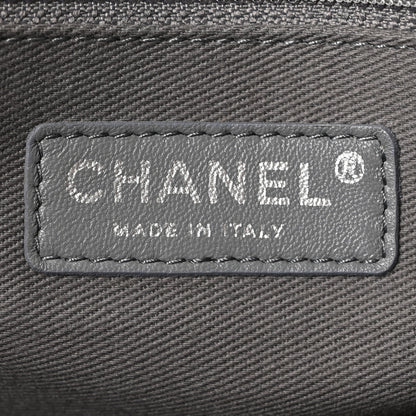 Chanel Iridescent Calfskin Quilted Relax CC Camera Case Black 10 of 19