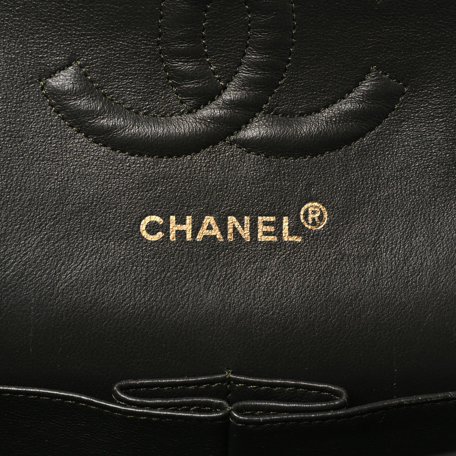 Chanel Lambskin Quilted Medium Double Flap Dark Grey 6 of 11