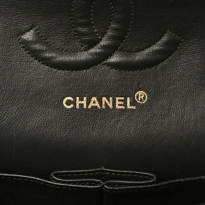 Chanel Lambskin Quilted Medium Double Flap Dark Grey 6 of 11