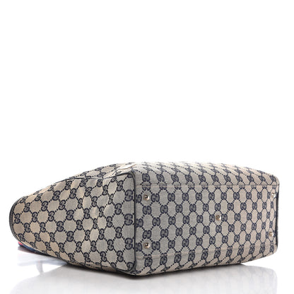 Gucci GG Monogram Web Pop Tote Navy 4 of 11
