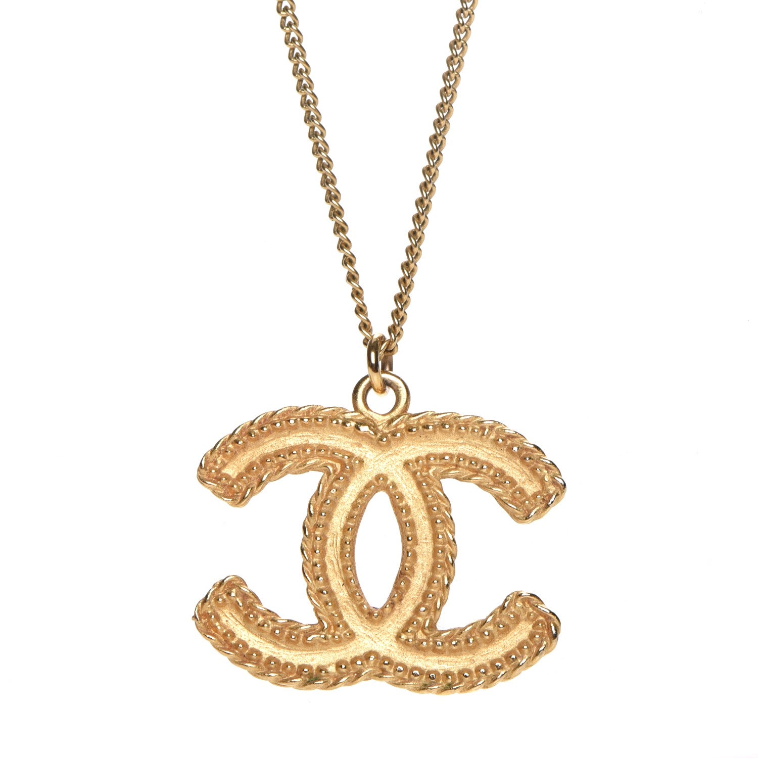 Chanel Enamel CC Necklace Gold 3 of 6